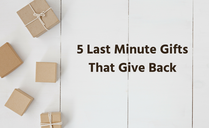 5 Last Minute Gifts That Give Back